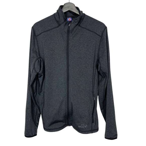 Icewear Grey Fjolnir Zip Up Mock Neck Jacket Medium
